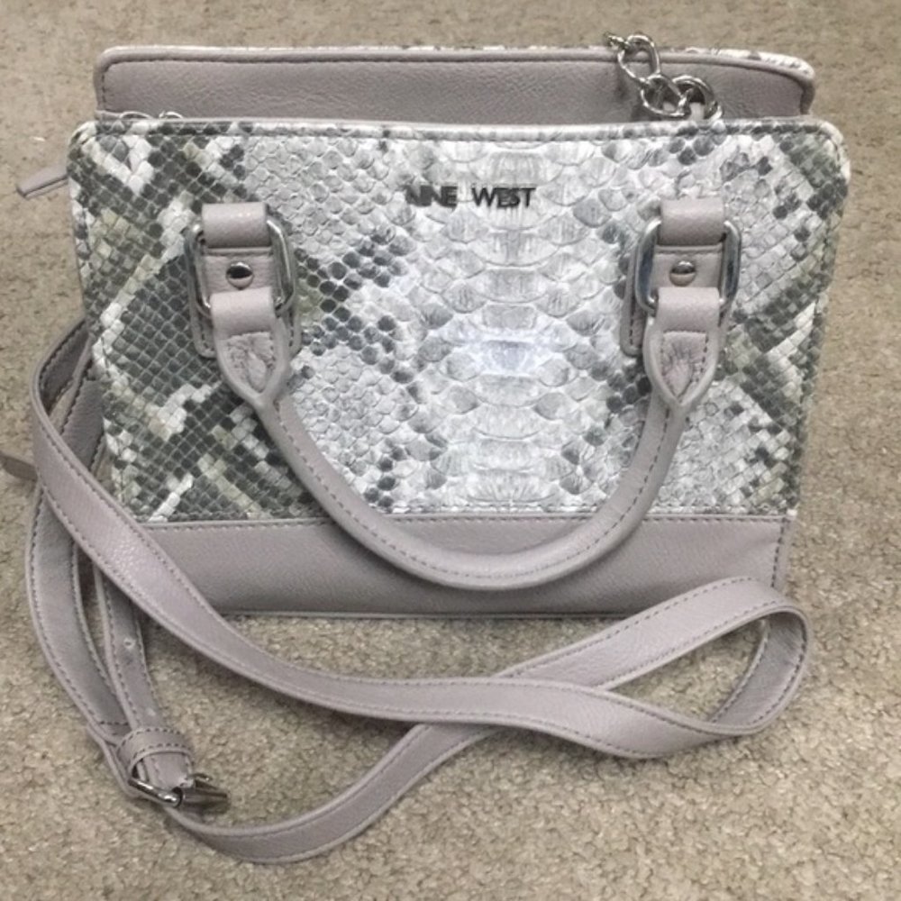 Nine West Multi Color Snake Print Crossbody Bag - image 1